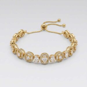 Gold Tone Crystal Bracelet