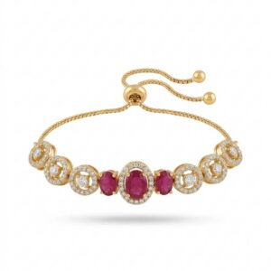 Red Stone Crystal Bracelet