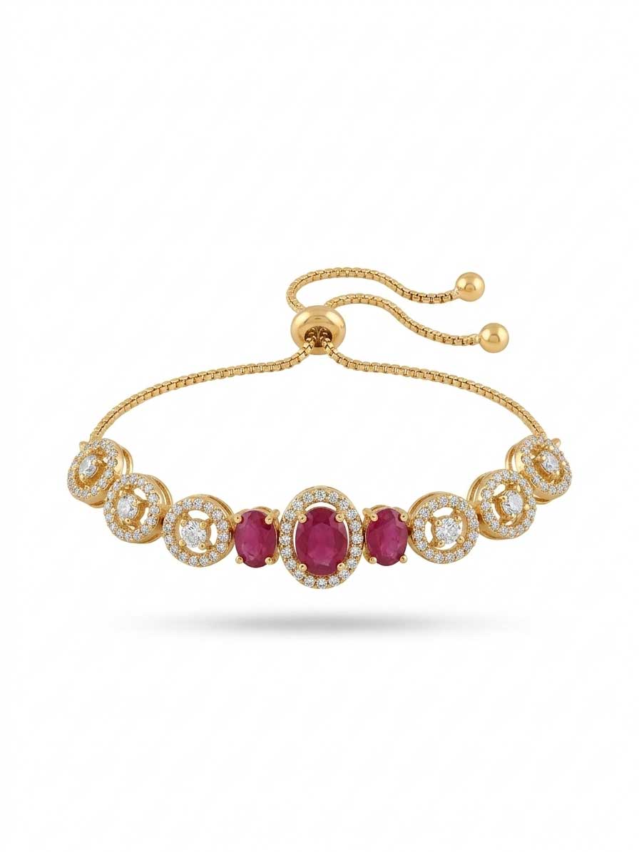 Red Stone Crystal Bracelet